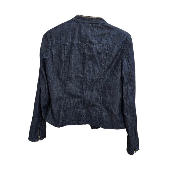 Reba Womens Western Embroidered Full Zip Long Sleeve Denim Jacket Size Small - Picture 3 of 7